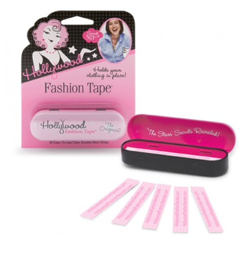 Women wearing a fashion tape rental from Hollywood Fashion Secrets called Fashion Tape