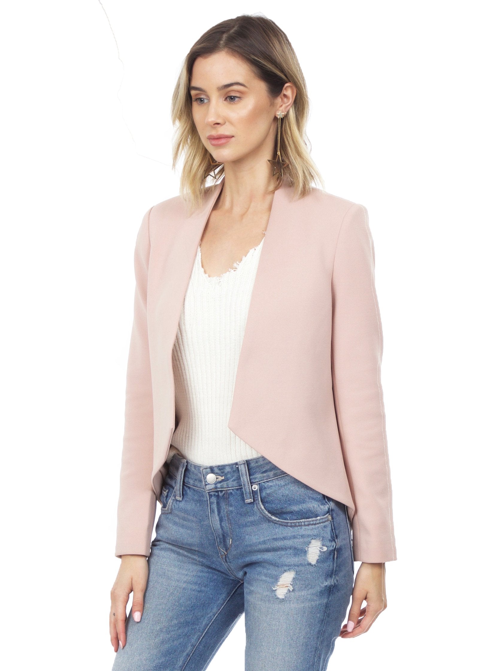 Women wearing a blazer rental from BLAQUE LABEL called Fitted Sculpted Blazer