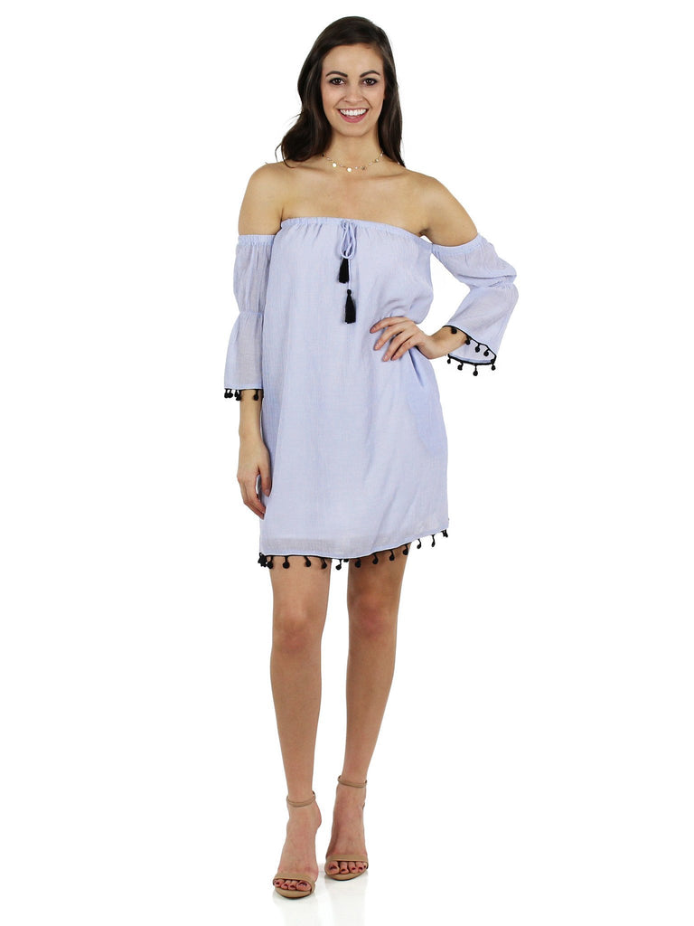 Woman wearing a dress rental from Lush called Back To Basics Tunic