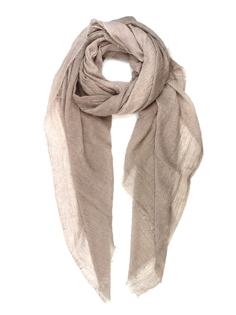 Women wearing a scarf rental from Michael Stars called Crinkled And Cozy Wrap Scarf