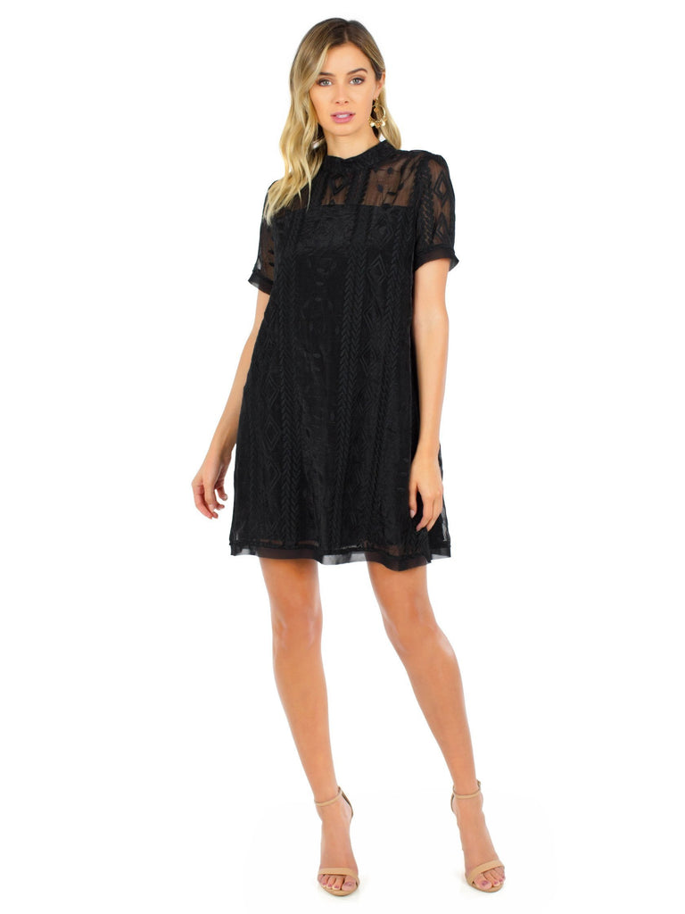 Girl outfit in a dress rental from Moon River called Off Shoulder Lace Top