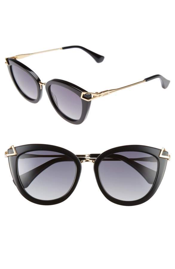 Girl outfit in a sunglasses rental from Sonix called Melrose 51mm Gradient Cat Eye Sunglasses