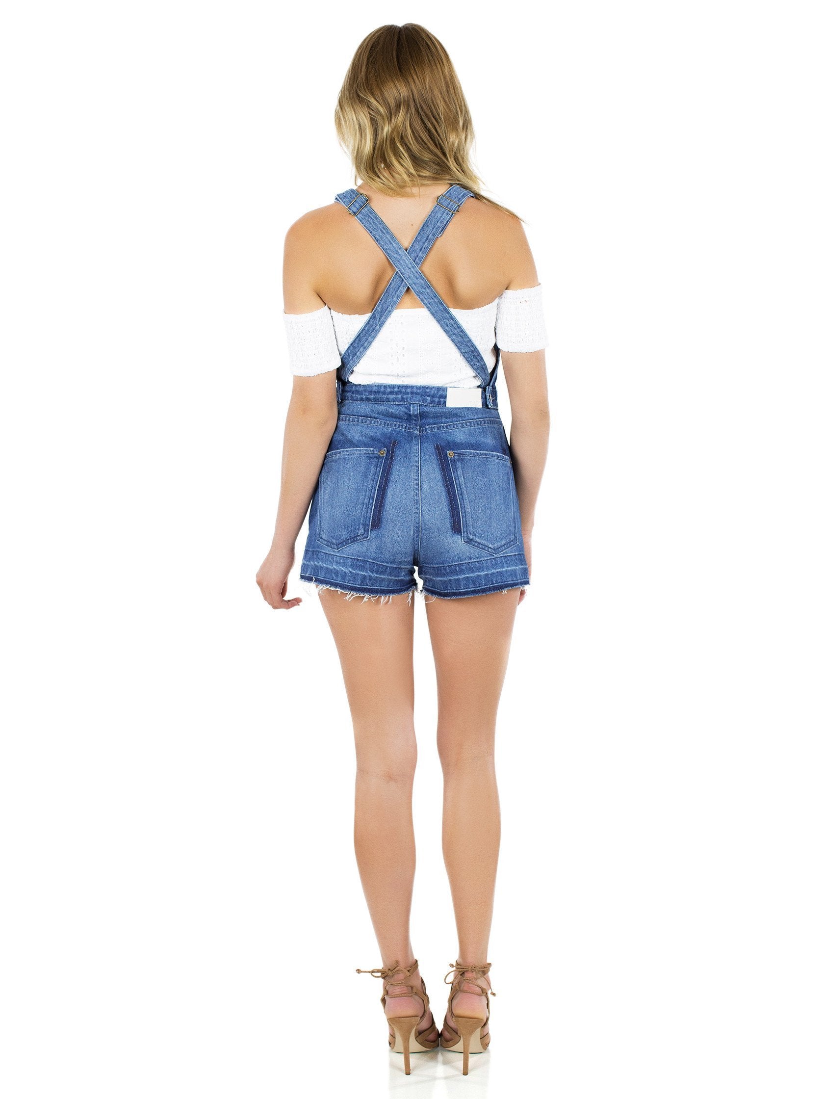 Women wearing a romper rental from The Jetset Diaries called Tash Overall Romper