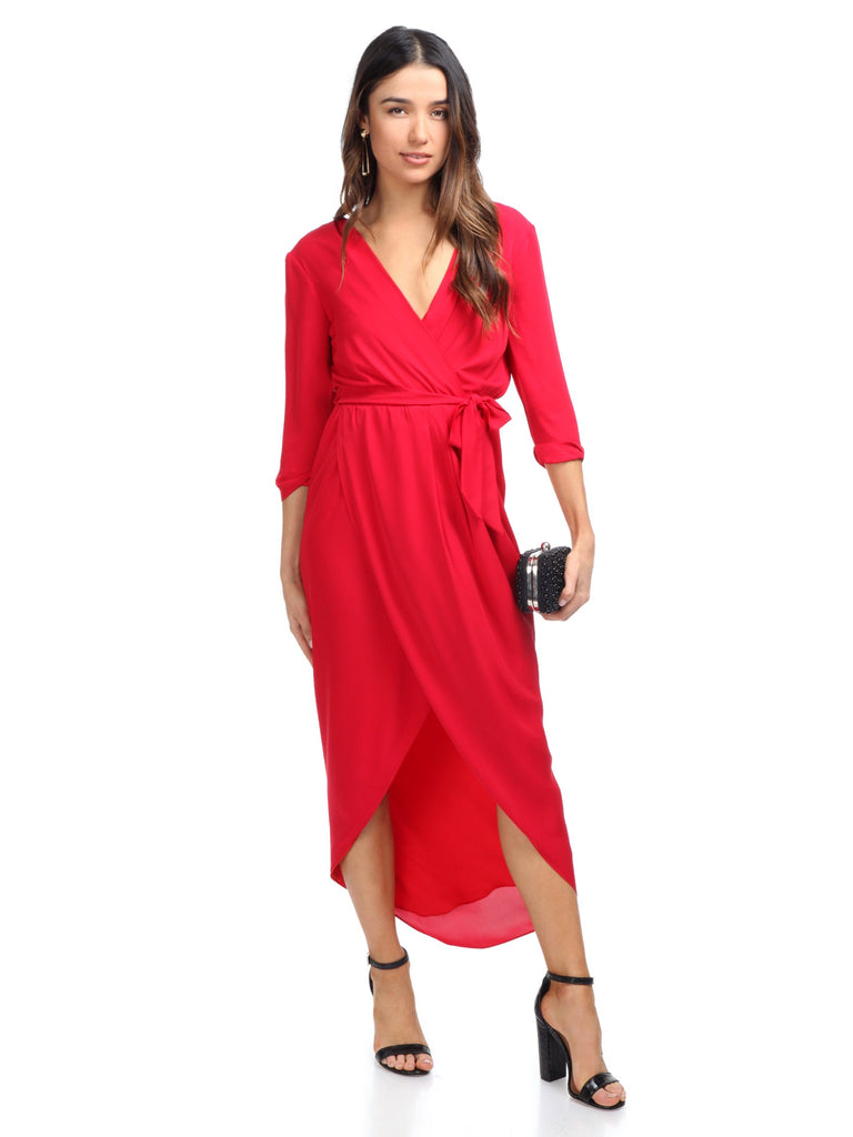 Women outfit in a dress rental from Amanda Uprichard called Irving Dress