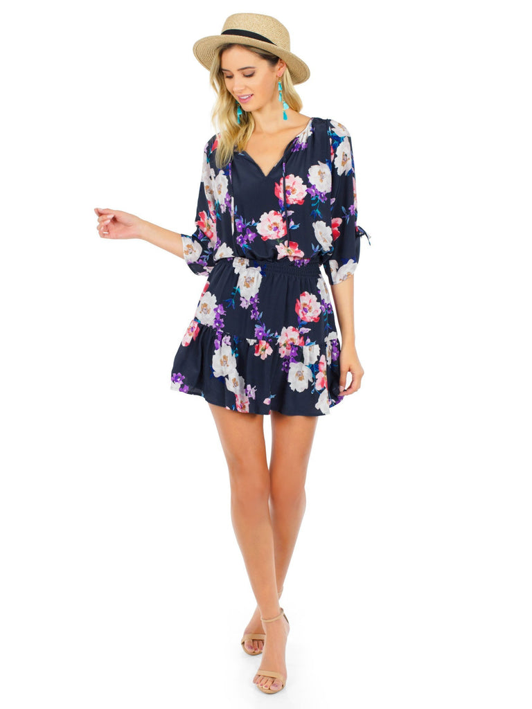 Women outfit in a dress rental from YUMI KIM called Marna Romper